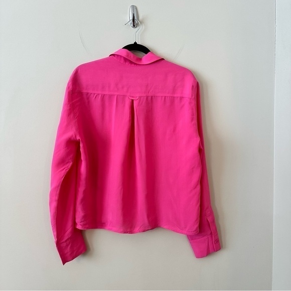 Zara-Double Pocket Boxy Button Down (Size:Large) - Picture 4 of 5